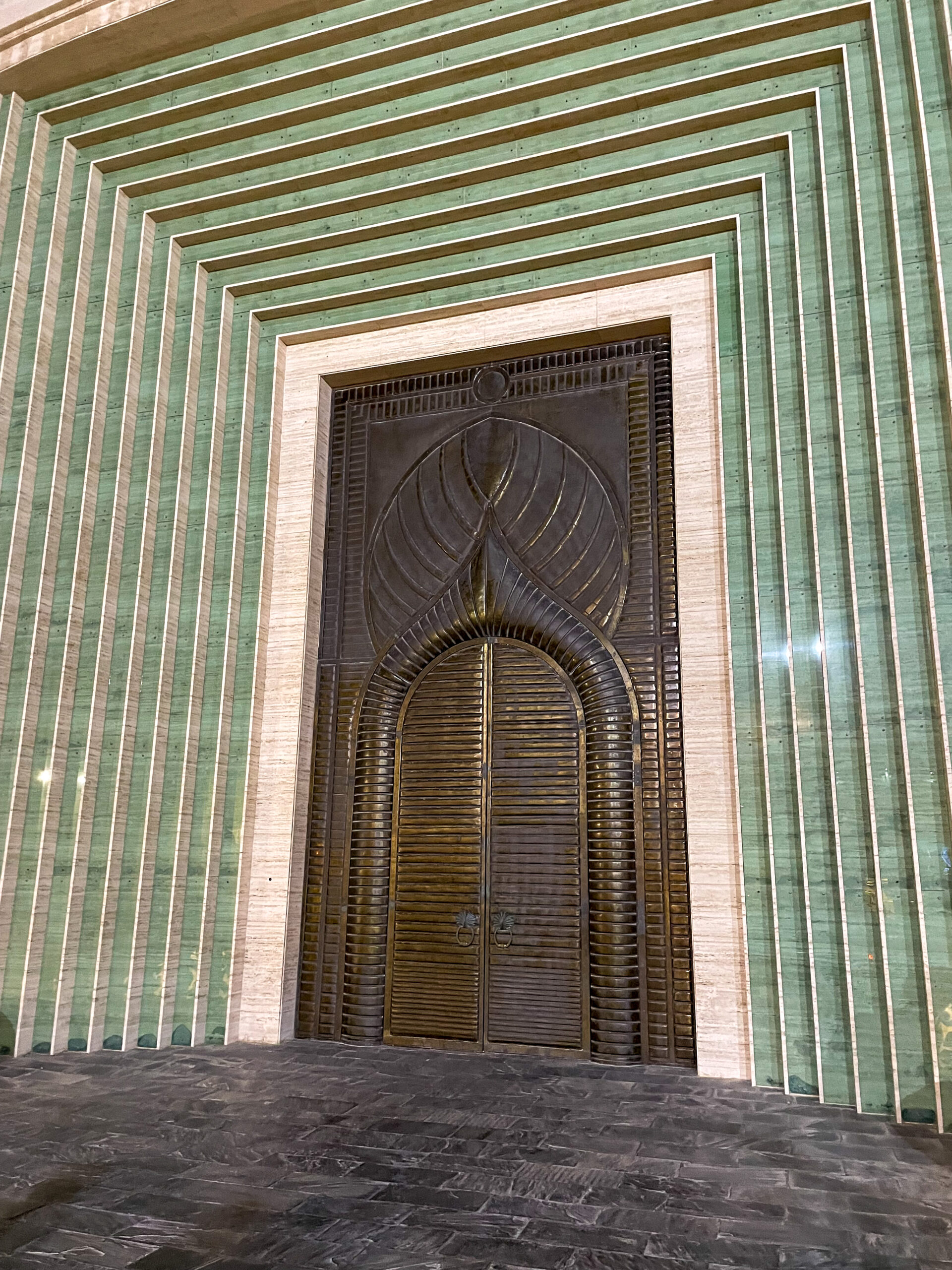 Architectural Detail of Mosque Exterior – Doha, Qatar